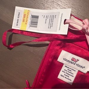 Vineyard Vines Strapless Red Dress